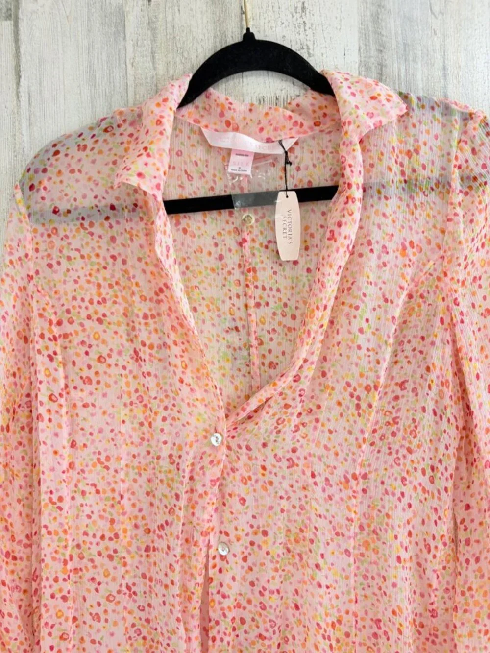 Vtg Victoria's Secret Lounge SET Pink Label Womens XS S Pants Top Robe NWT